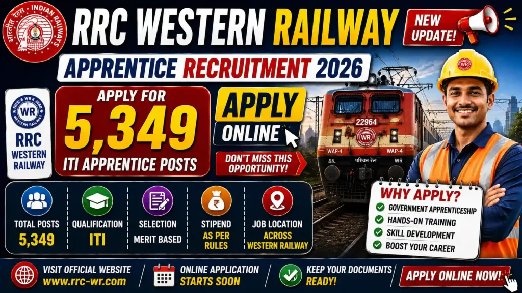 RRC Western Railway Apprentice Recruitment 2026