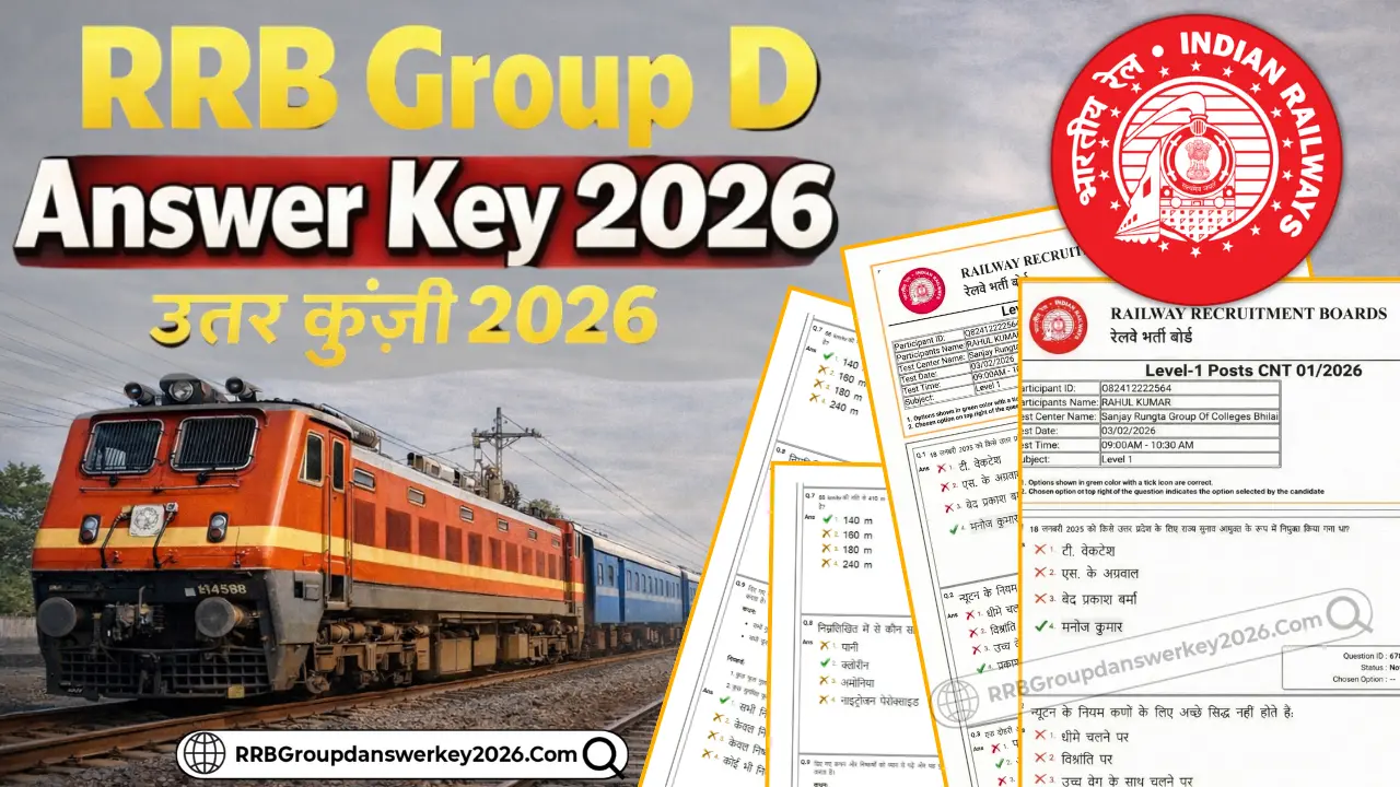 RRB Group D Answer Key 2026