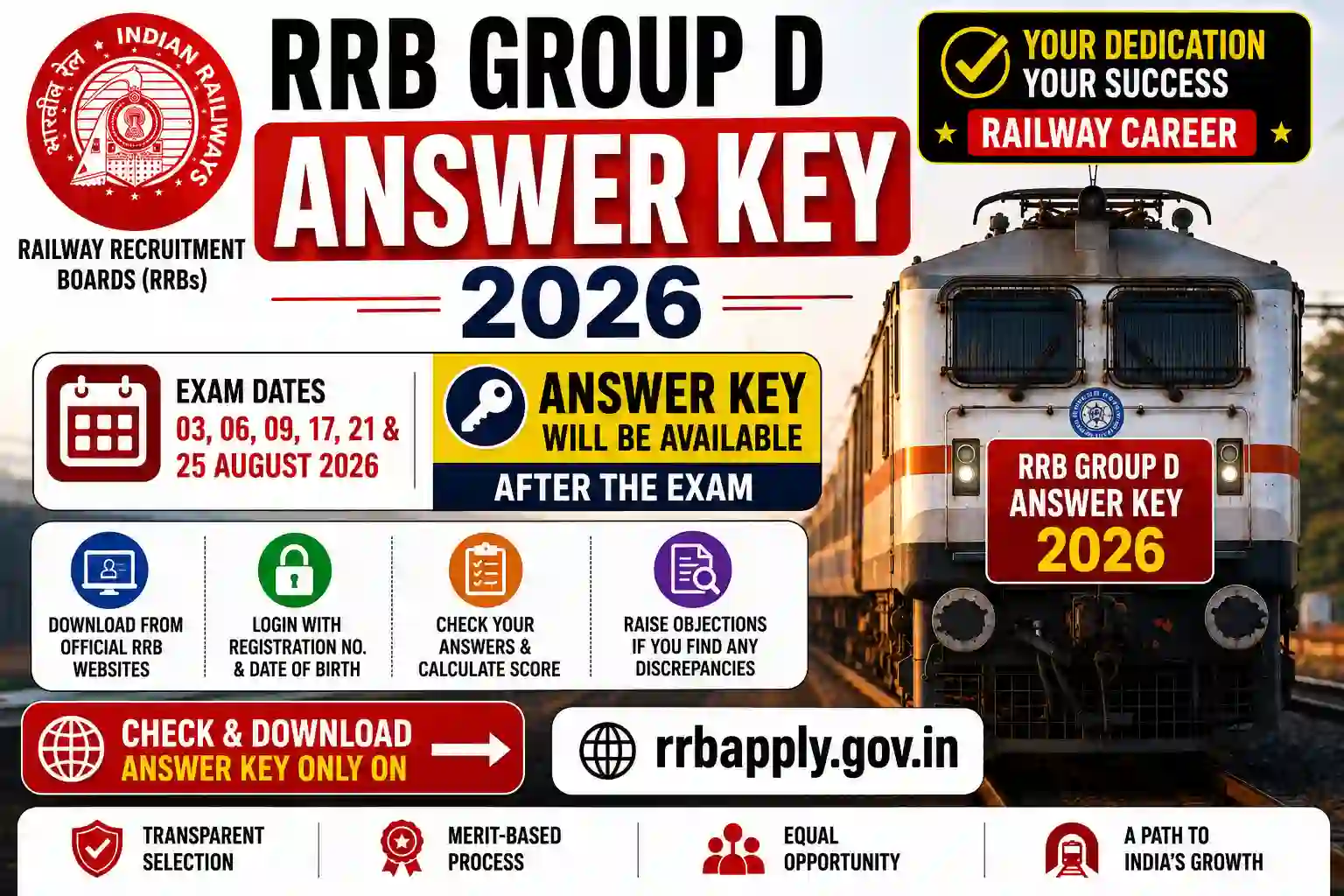 RRB Group D Answer Key 2026